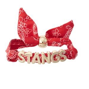 SMU Mustangs Bandana Slider Bracelet